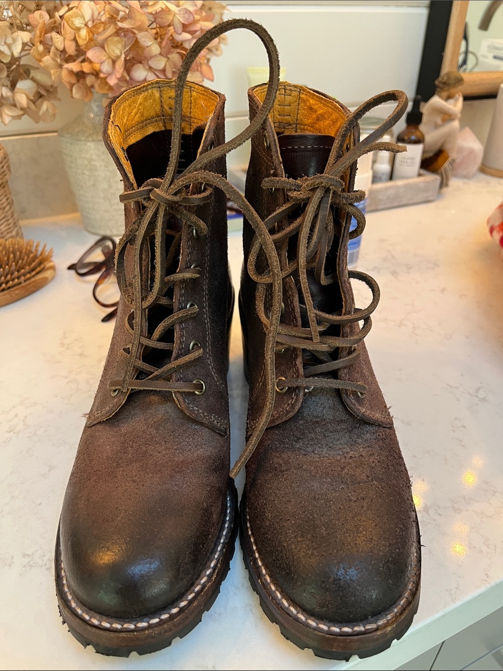Frye Sabrina Lace Up Boots